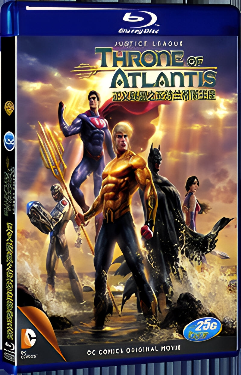 2015 Justice League: Throne of Atlantis(2015) 1080P for Gift 1-Disc All RegionPlay Seal Box Blu-ray