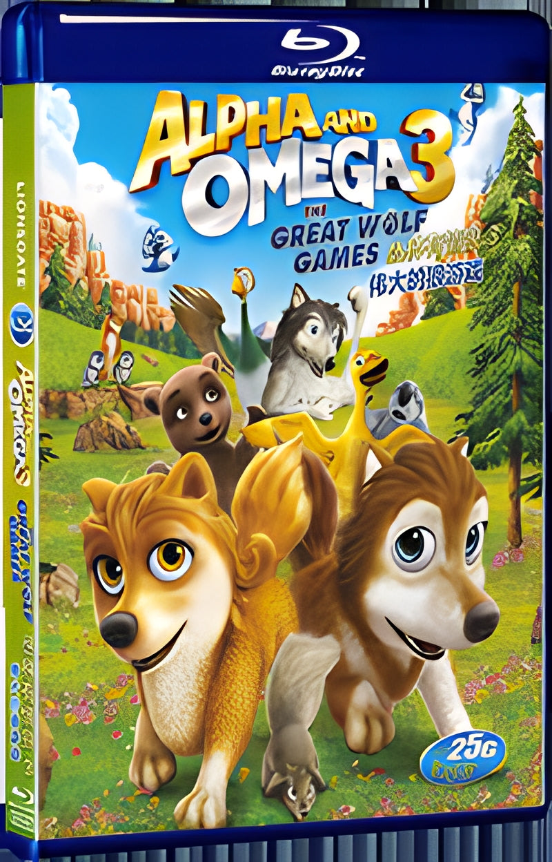 2014 Alpha and Omega 3: The Great Wolf Games(2014) 1080P for Gift 1-Disc All RegionPlay Seal Box Blu-ray