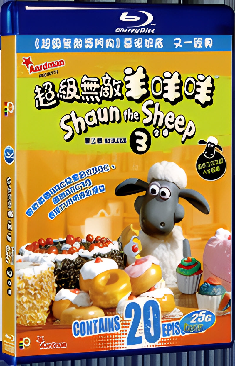 2013 Shaun the Sheep Season3 1080P for Gift 1-Disc All RegionPlay Seal Box Blu-ray