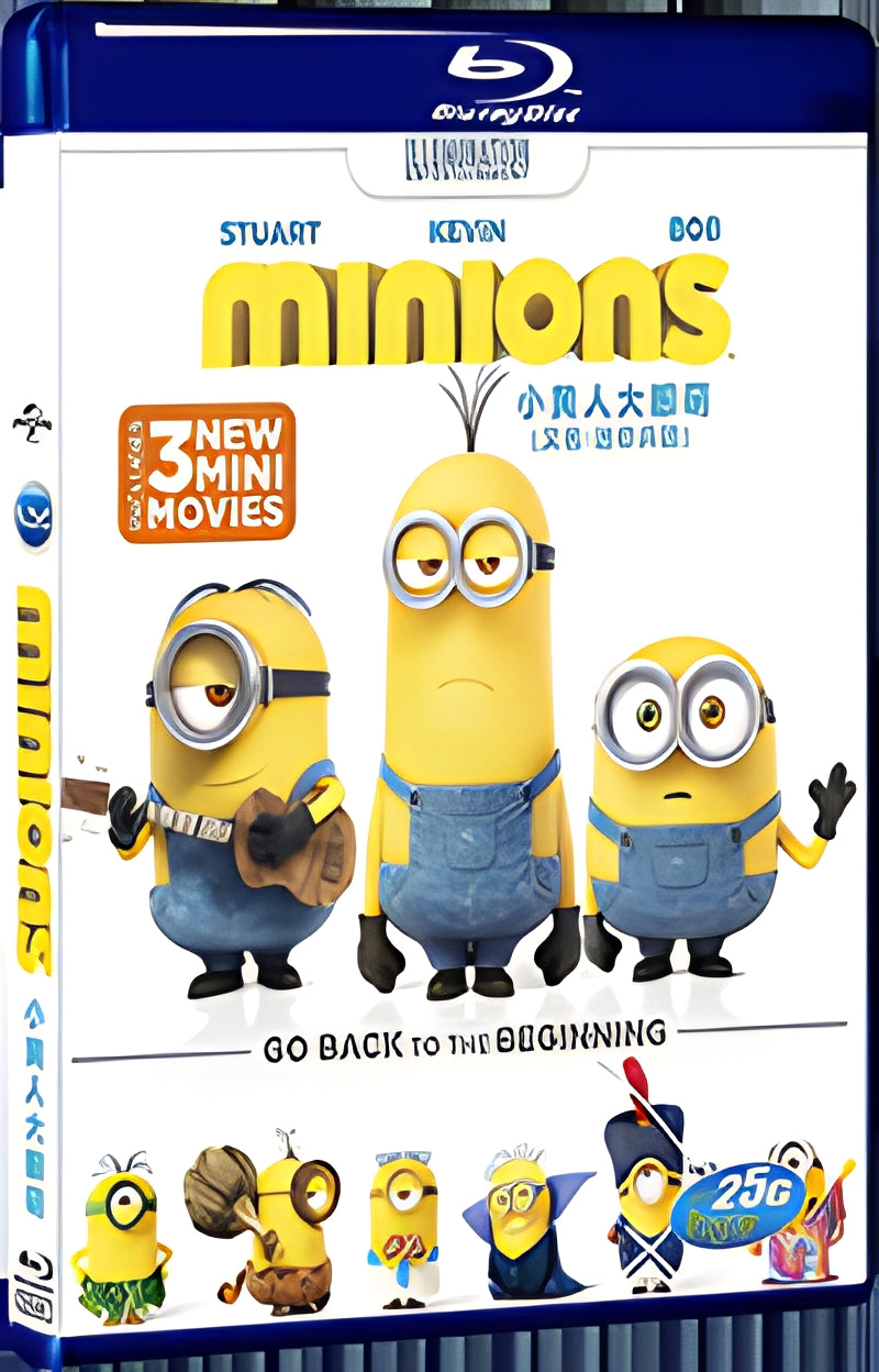 2015 Minions（2015） 1080P for Gift 1-Disc All RegionPlay Seal Box Blu-ray