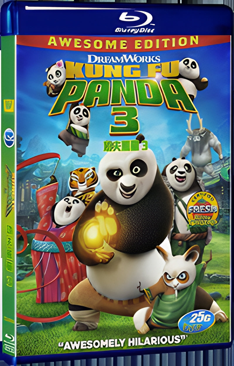 2016 Kung Fu Panda 3(2016) 1080P for Gift 1-Disc All RegionPlay Seal Box Blu-ray