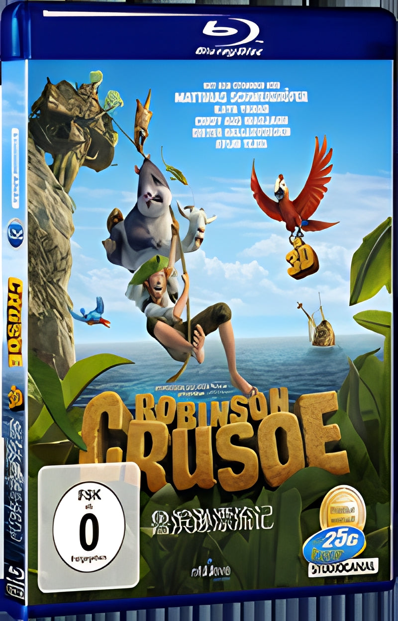 2016 Robinson Crusoe(1997) 1080P for Gift 1-Disc All RegionPlay Seal Box Blu-ray