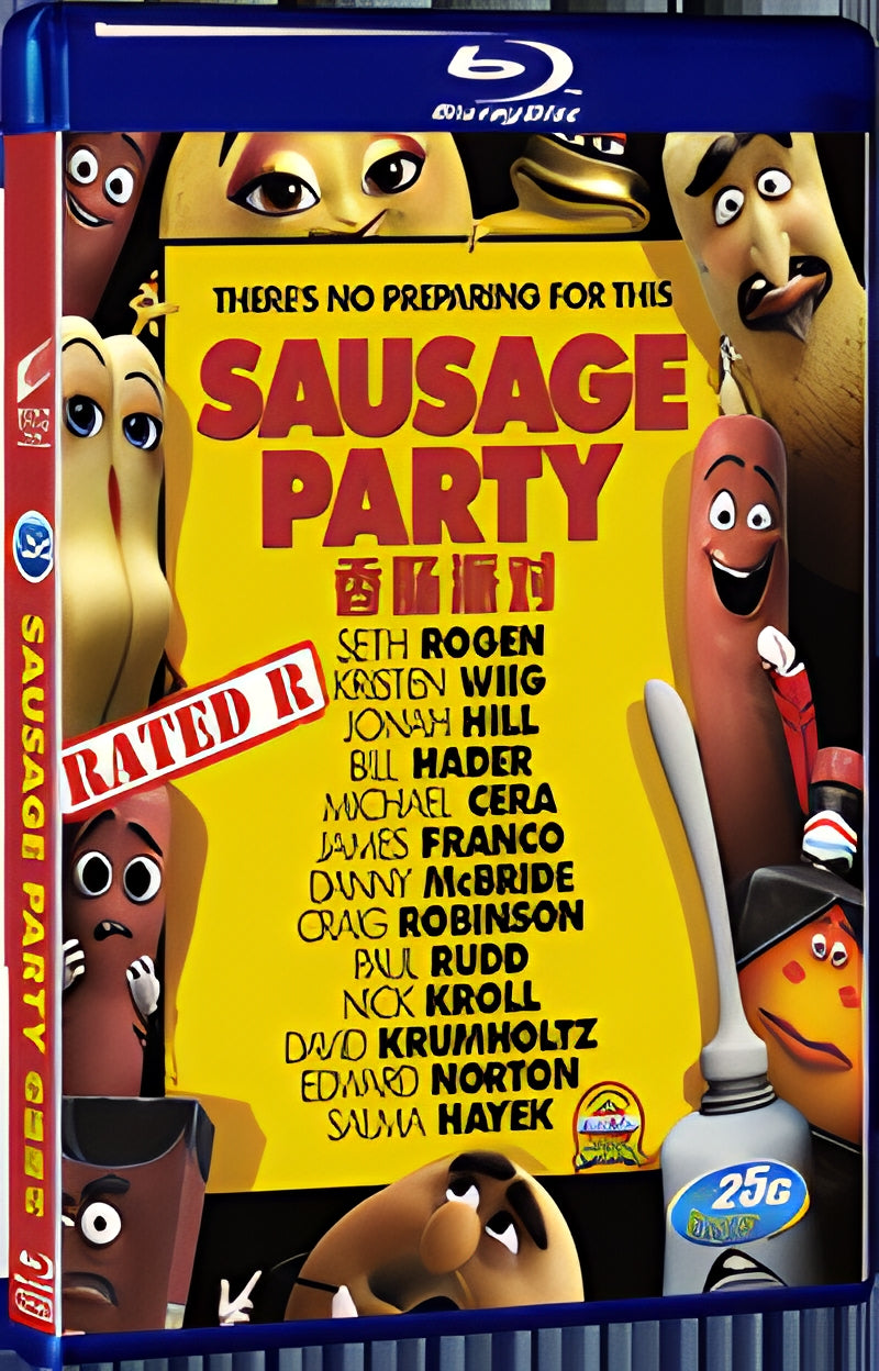 2016 Sausage Party (2016) 1080P for Gift 1-Disc All RegionPlay Seal Box Blu-ray