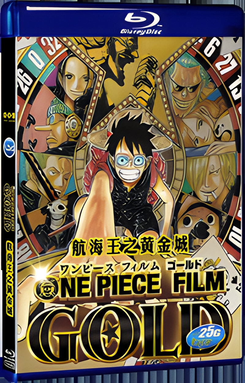 2016 ONE PIECE FILM GOLD(2016) 1080P for Gift 1-Disc All RegionPlay Seal Box Blu-ray