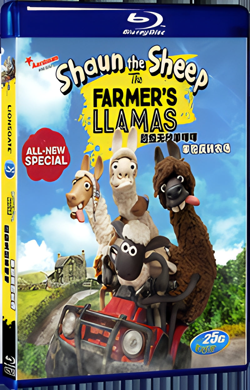 2015 Shaun the Sheep: The Farmer's Llamas (2015) 1080P for Gift 1-Disc All RegionPlay Seal Box Blu-ray