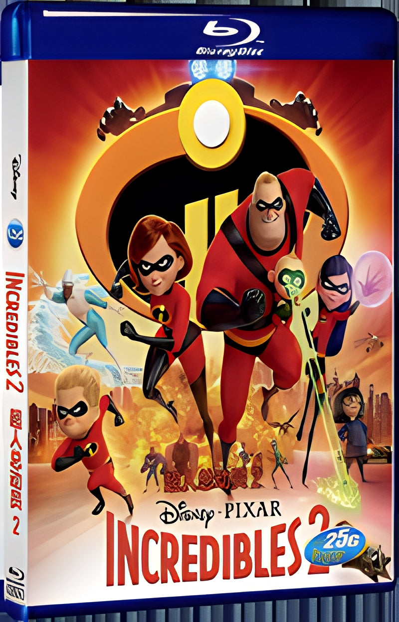 2018 Incredibles 2 (2018) 1080P for Gift 1-Disc All RegionPlay Seal Box Blu-ray