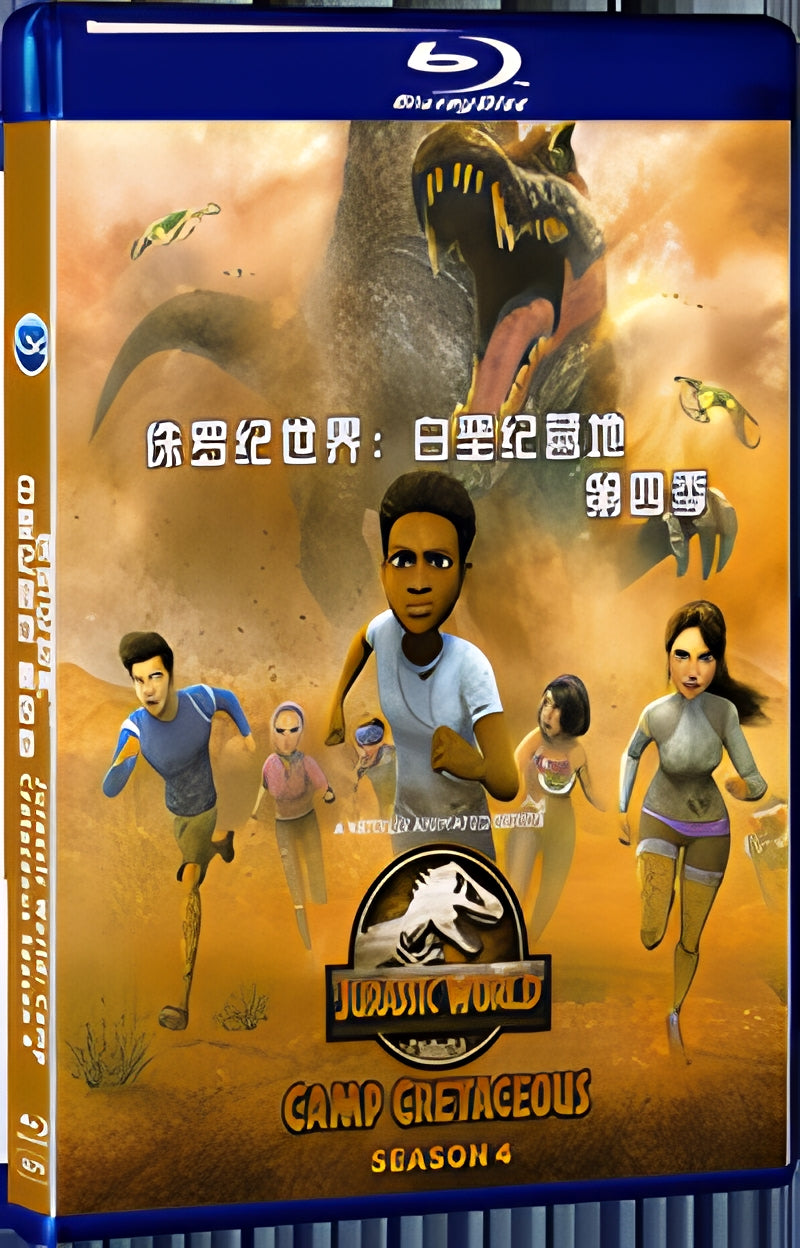 2021 Jurassic World: Camp Cretaceous Season 4 (2021) 1080P for Gift 1-Disc All RegionPlay Seal Box Blu-ray