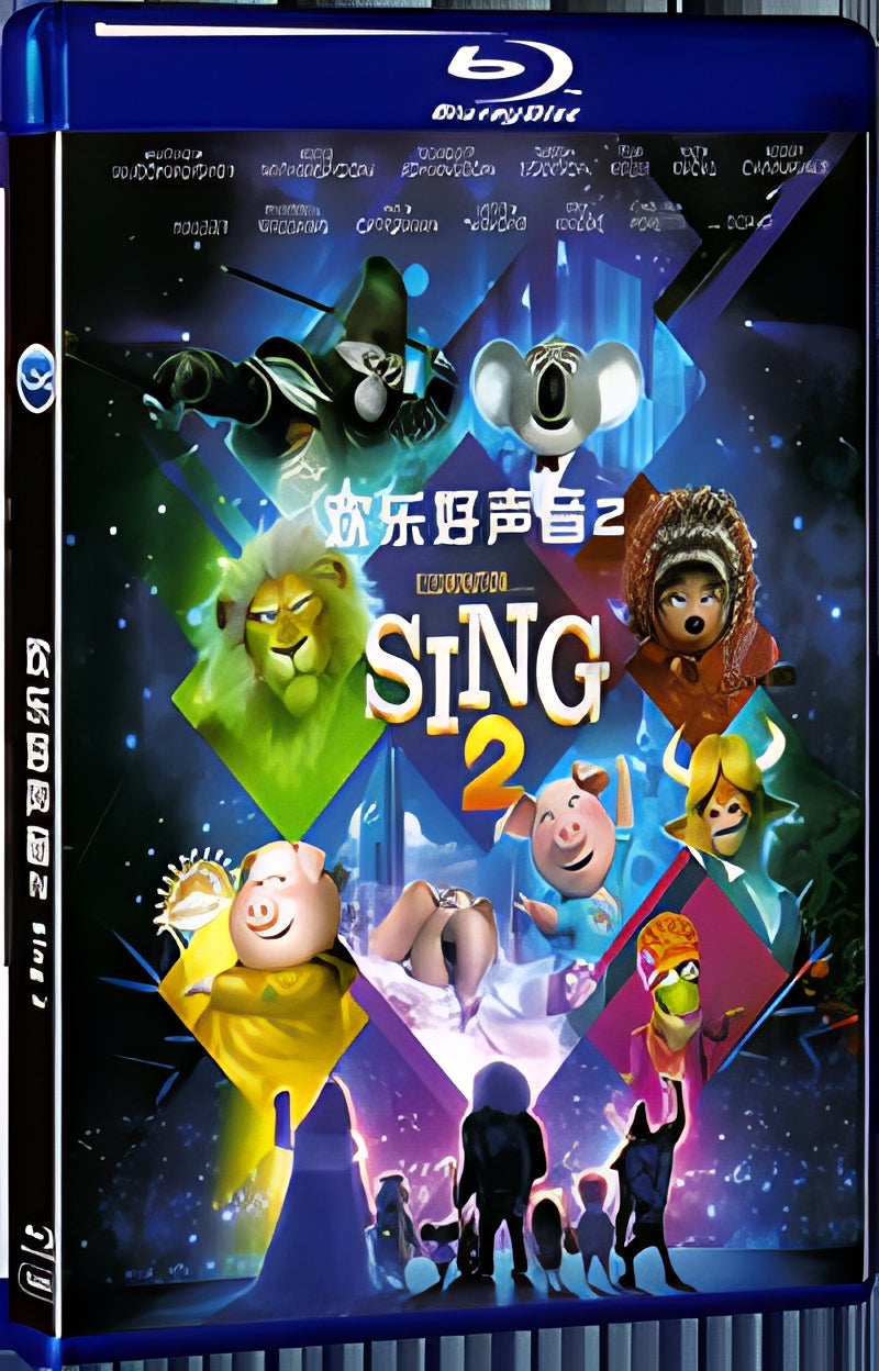 2021 Sing 2 (2021) 1080P for Gift 1-Disc All RegionPlay Seal Box Blu-ray