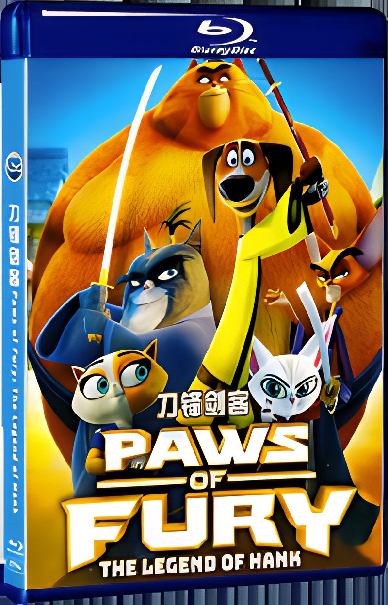 2022 Paws of Fury: The Legend of Hank (2022) 1080P for Gift 1-Disc All RegionPlay Seal Box Blu-ray