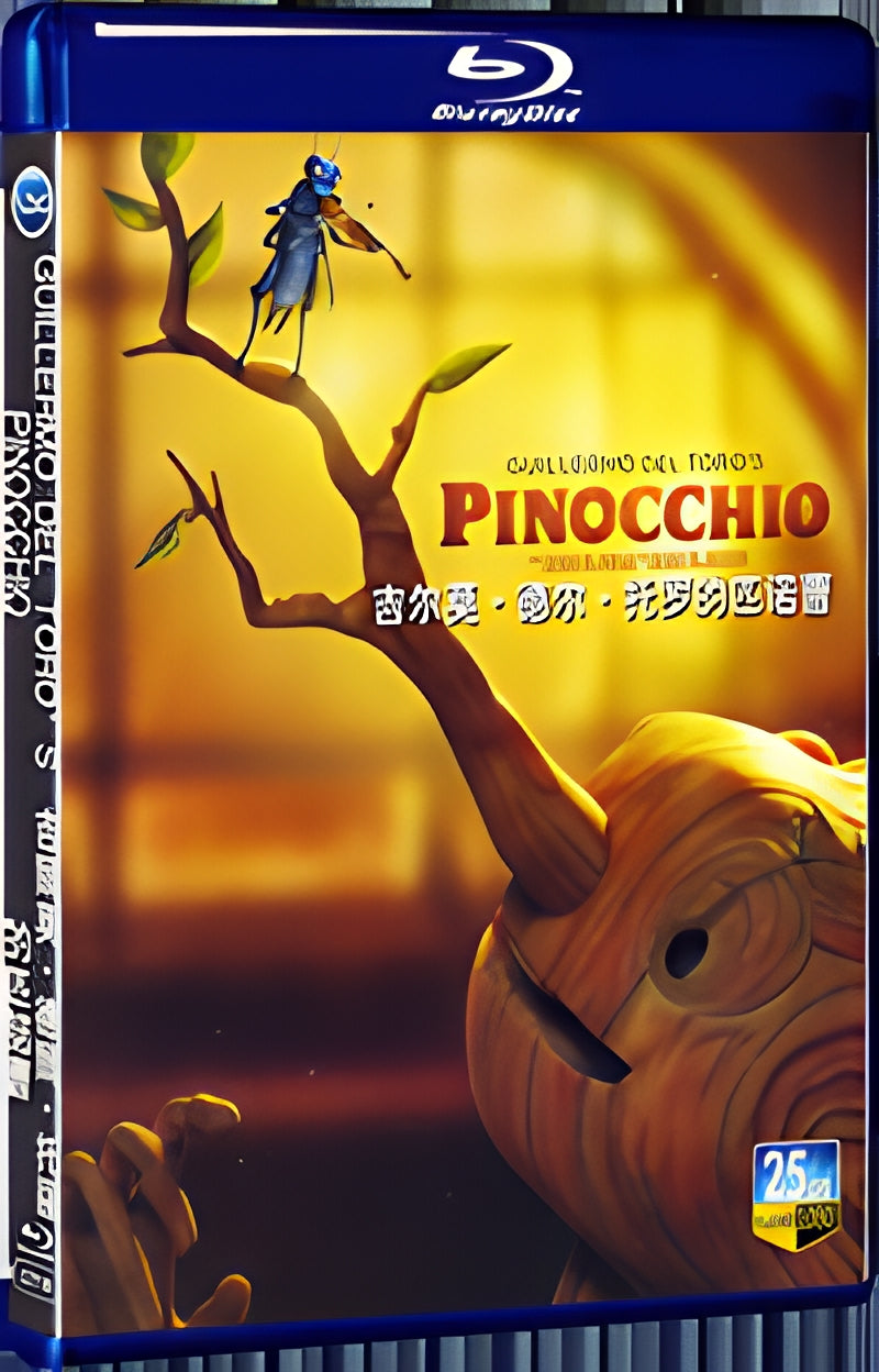 2022 Guillermo Del Toro's Pinocchio 1080P for Gift 1-Disc All RegionPlay Seal Box Blu-ray