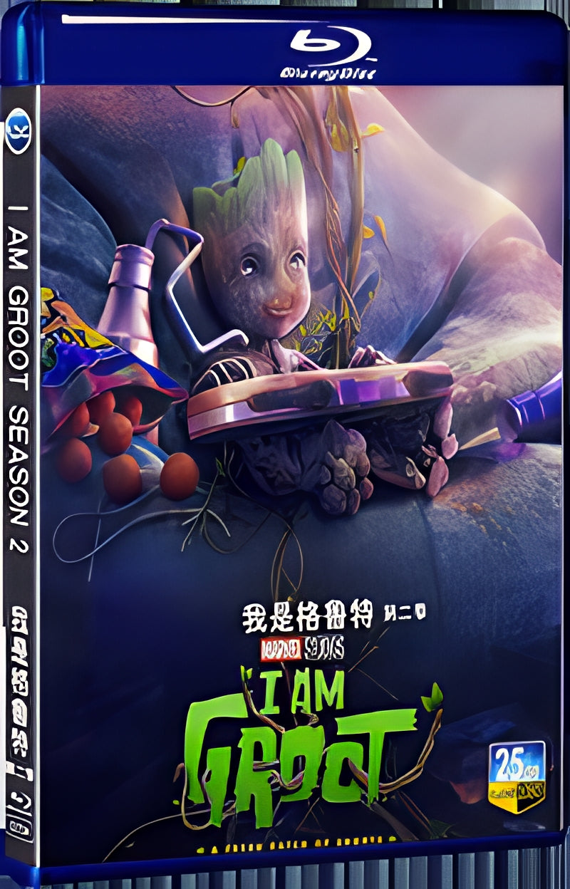 2023 I Am Groot Season 2 1080P for Gift 1-Disc All RegionPlay Seal Box Blu-ray