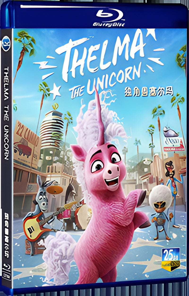 2024 Thelma the Unicorn 1080P for Gift 1-Disc All RegionPlay Seal Box Blu-ray