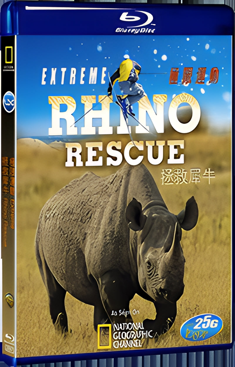 National Geographic Rhino Rescue 1080P for Gift 1-Disc All RegionPlay Seal Box Blu-ray
