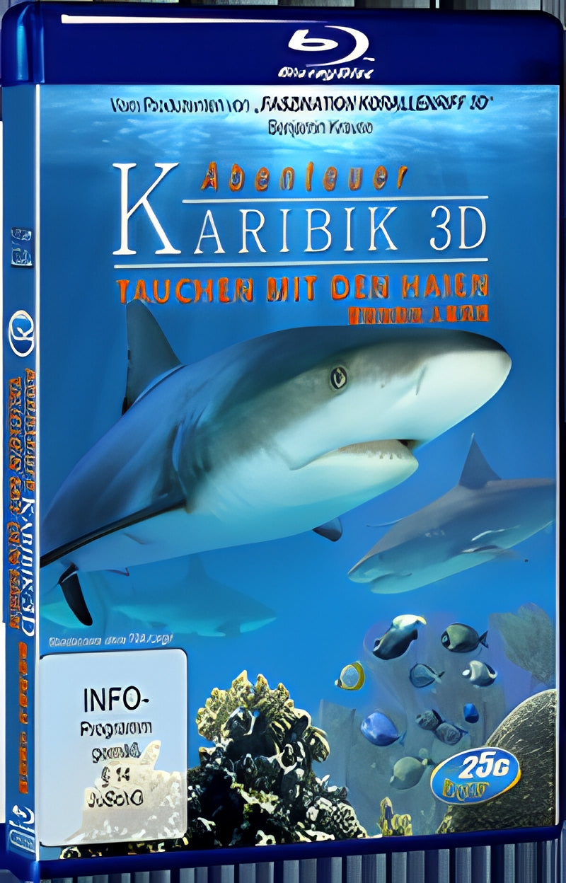 Adventure.Caribbean.Diving.With.Sharks 1080P for Gift 1-Disc All RegionPlay Seal Box Blu-ray