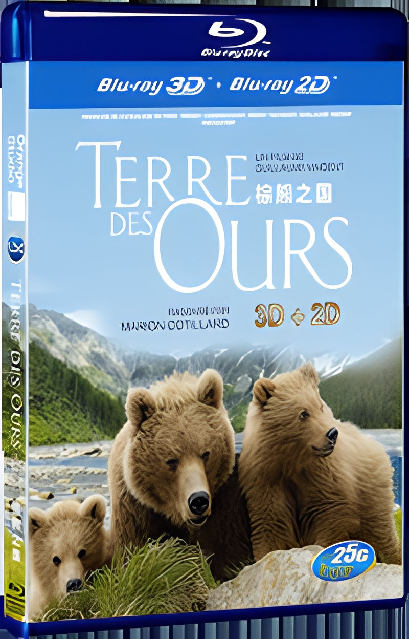 2014 LAND OF THE BEARS_3D 1080P for Gift 1-Disc All RegionPlay Seal Box Blu-ray