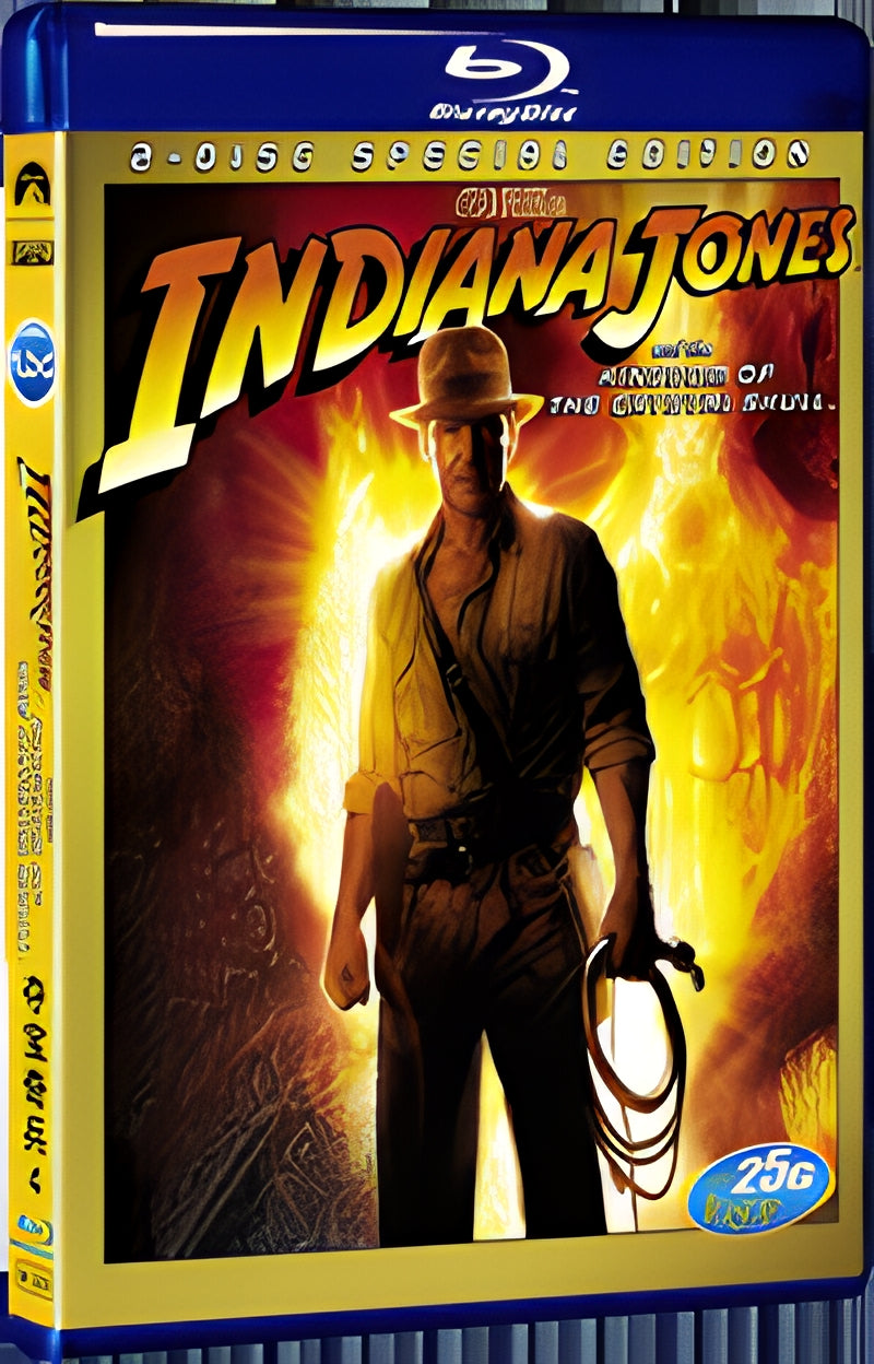 2008 Indiana Jones and the Kingdom of the Crystal Skull 1080P for Gift 1-Disc All RegionPlay Seal Box Blu-ray