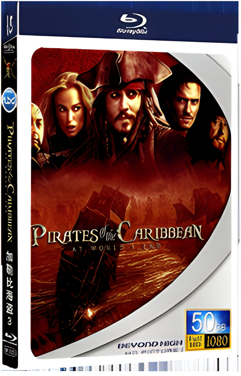 2007 Pirates of the Caribbean 3 1080P for Gift 1-Disc All RegionPlay Seal Box Blu-ray