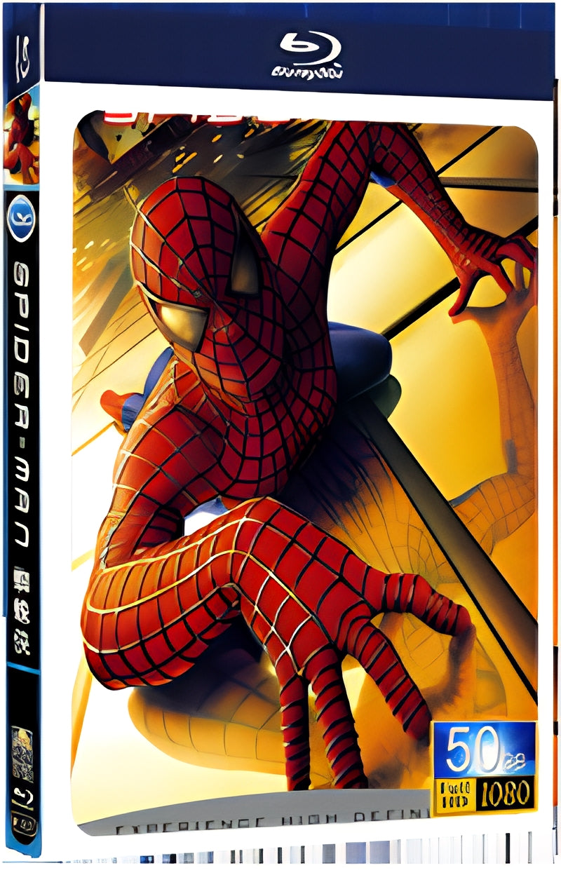 2002 Spider Man 1 1080P for Gift 1-Disc All RegionPlay Seal Box Blu-ray