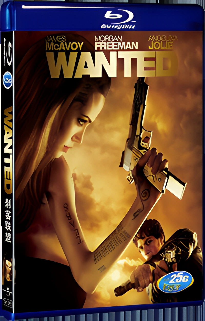 2008 Wanted 1080P for Gift 1-Disc All RegionPlay Seal Box Blu-ray