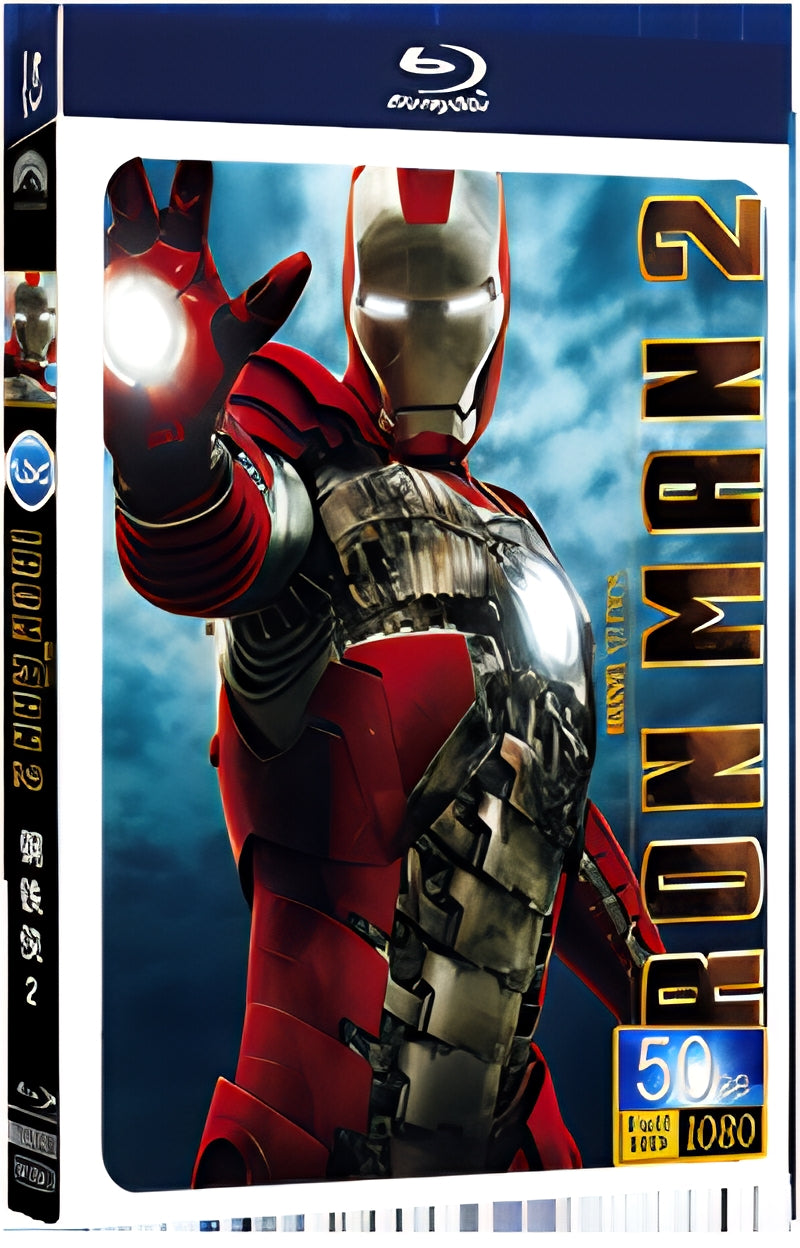 2010 Iron Man 2 1080P for Gift 1-Disc All RegionPlay Seal Box Blu-ray