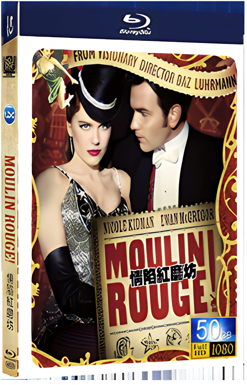 2001 Moulin Rouge 1080P for Gift 1-Disc All RegionPlay Seal Box Blu-ray