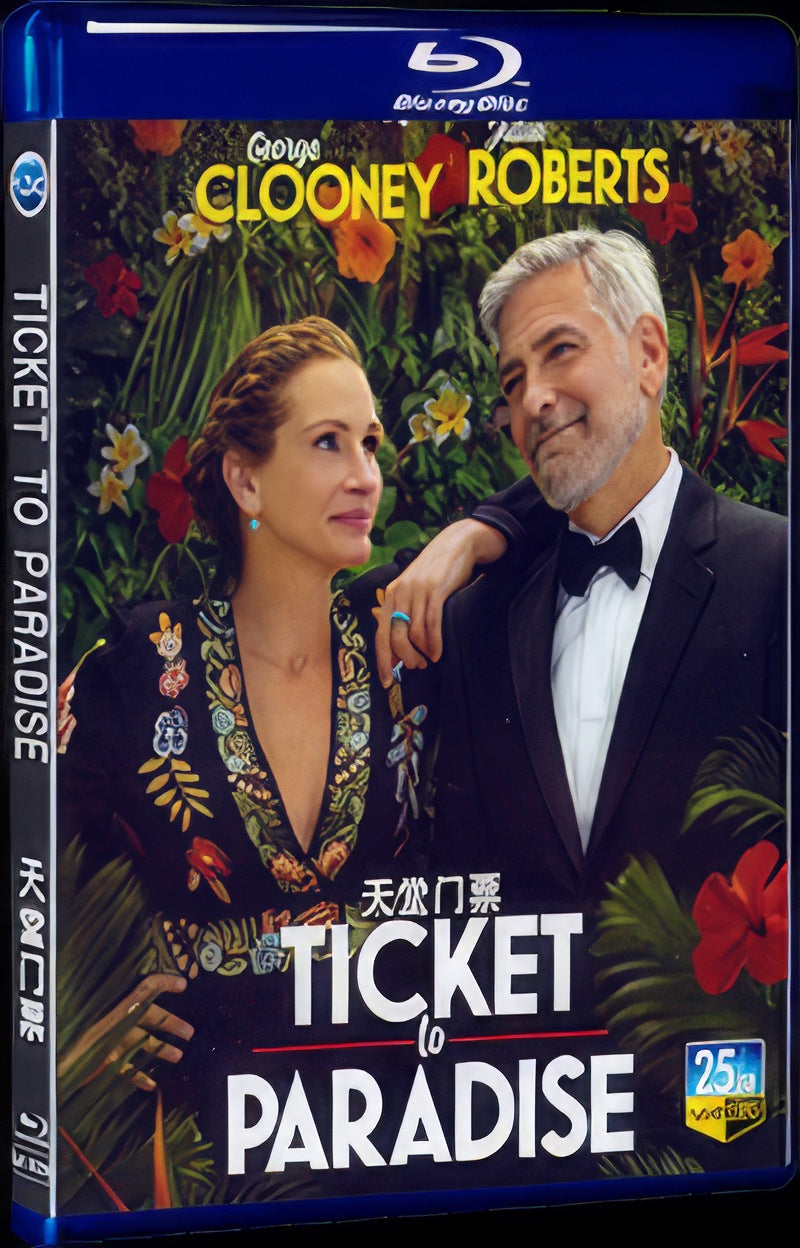 2022 Ticket To Paradise Movie 1-Disc Box Set for Gift Collection Blu-ray