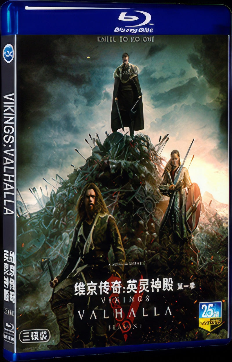 2022 Vikings: Valhalla Season 1 Movie 3-Disc Box Set for Gift Collection Blu-ray