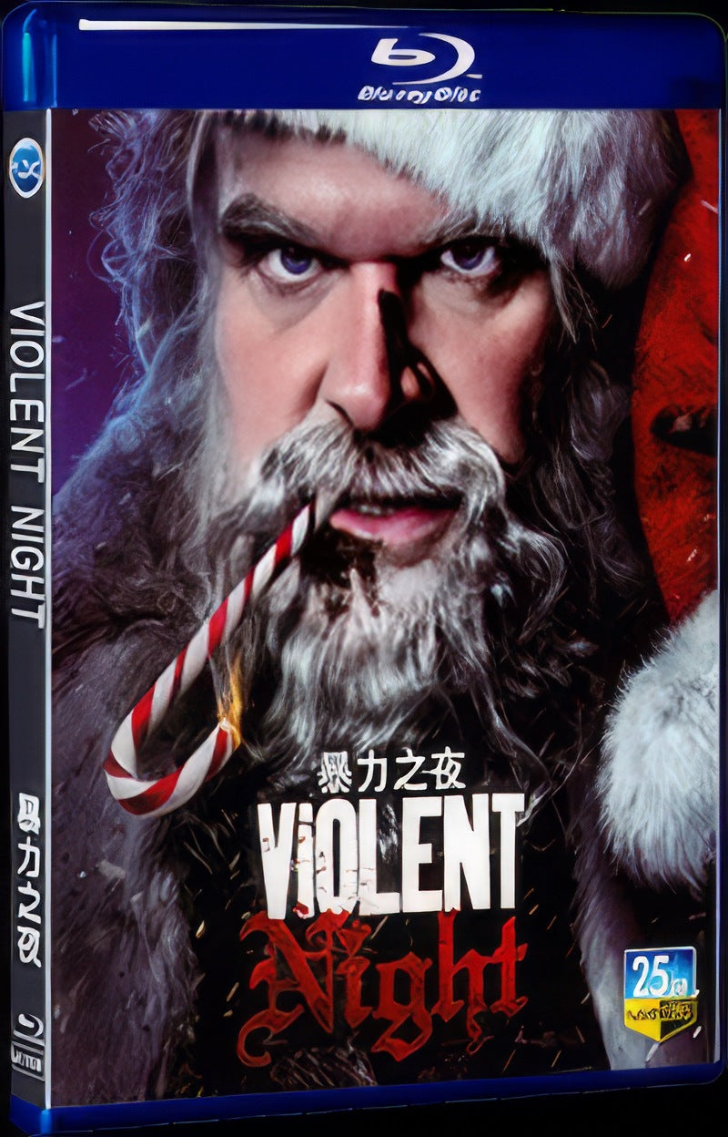 2022 Violent Night Movie 1-Disc Box Set for Gift Collection Blu-ray
