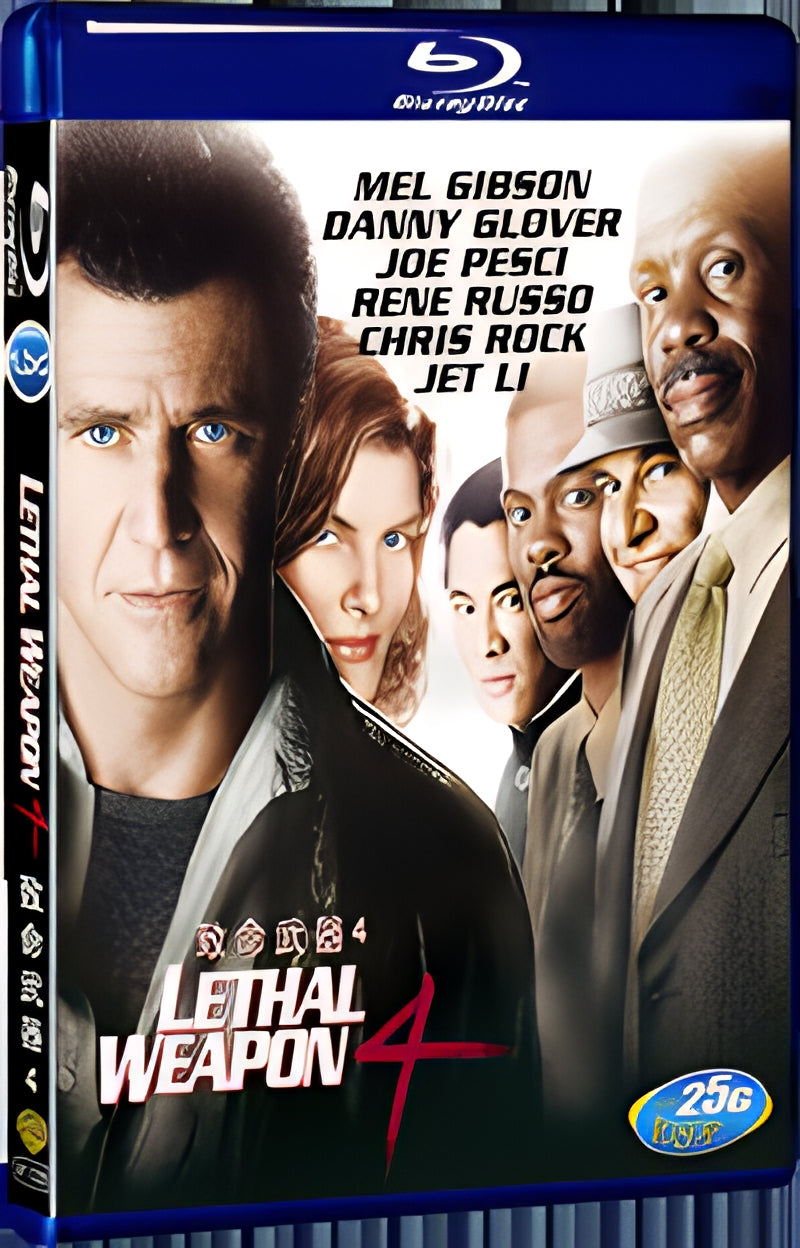 1998 Lethal Weapon 4 1080P for Gift 1-Disc All RegionPlay Seal Box Blu-ray