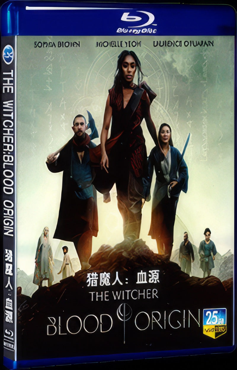 2022 The Witcher: Blood Origin Movie 1-Disc Box Set for Gift Collection Blu-ray