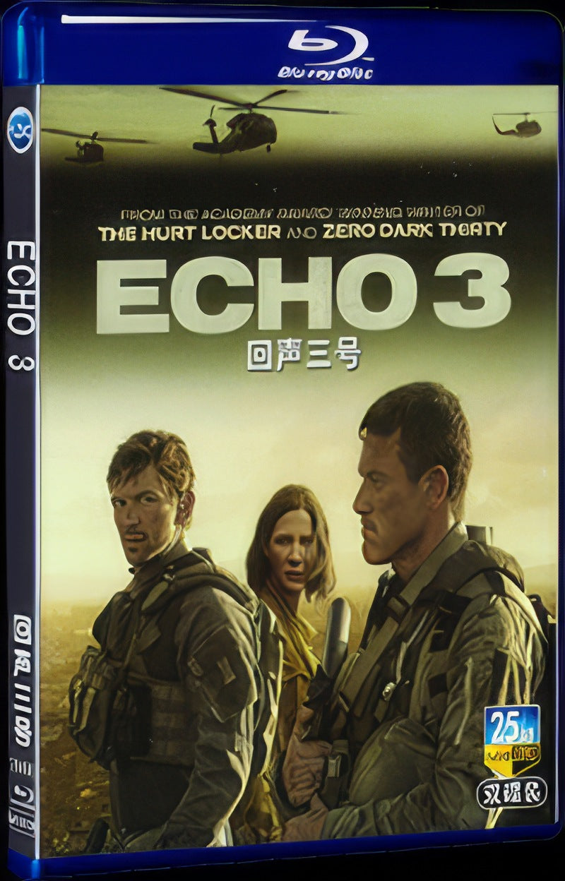 2022 Echo 3 Movie 2-Disc Box Set for Gift Collection Blu-ray