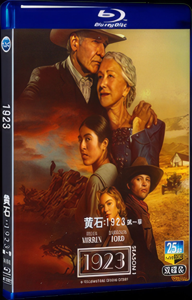 2022 1923 Season 1 Movie 2-Disc Box Set for Gift Collection Blu-ray