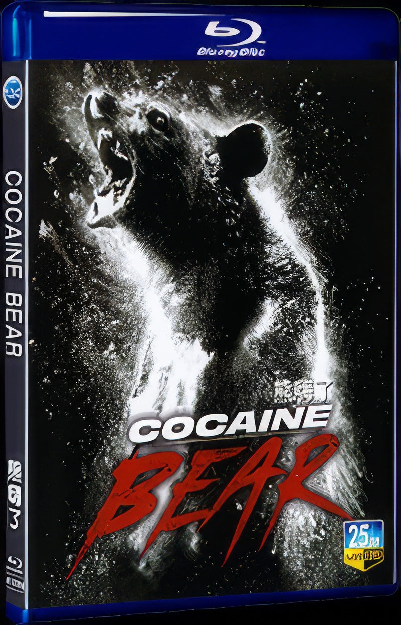 2023 Cocaine Bear Movie 1-Disc Box Set for Gift Collection Blu-ray