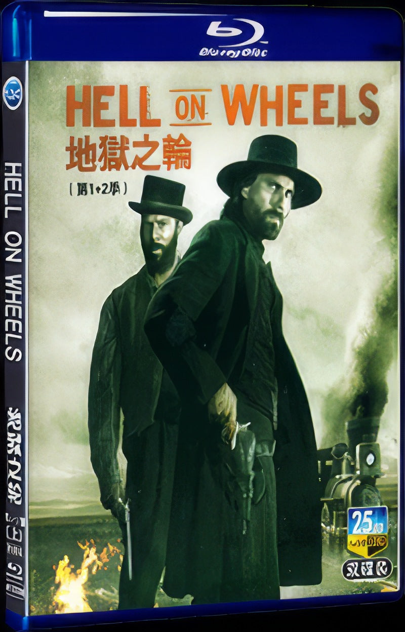 2011 Hell on Wheels Season 1+2 Movie 4-Disc Box Set for Gift Collection Blu-ray