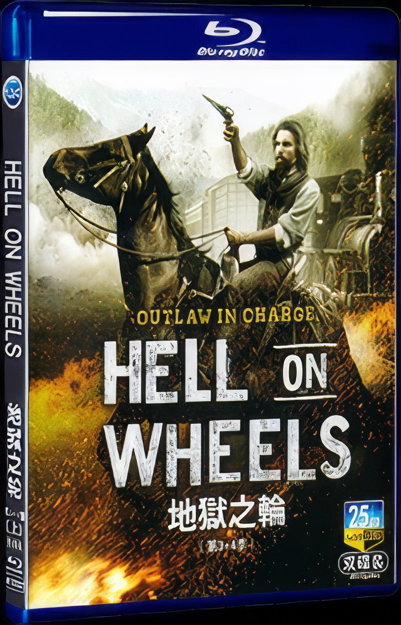 2013 Hell On Wheels Season 3+4 Movie 4-Disc Box Set for Gift Collection Blu-ray