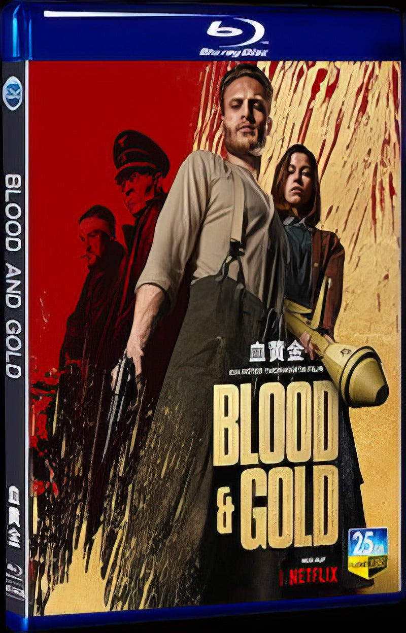 2023 Blood and Gold Movie 1-Disc Box Set for Gift Collection Blu-ray