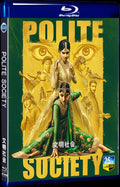 2023 Polite Society Movie 1-Disc Box Set for Gift Collection Blu-ray