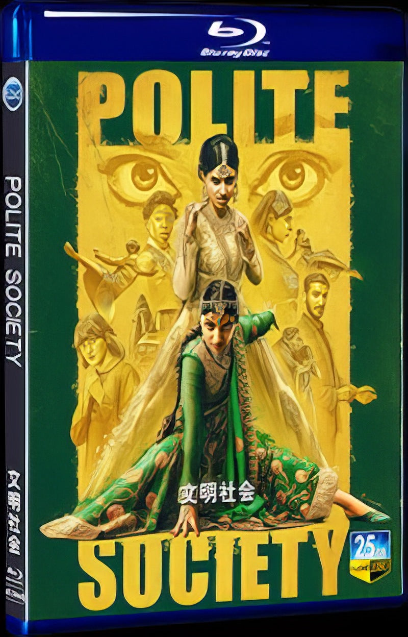 2023 Polite Society Movie 1-Disc Box Set for Gift Collection Blu-ray
