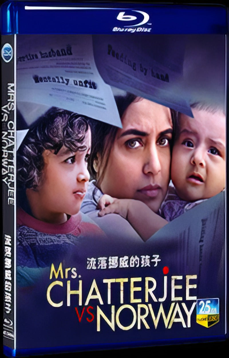 2023 Mrs. Chatterjee vs. Norway Movie 1-Disc Box Set for Gift Collection Blu-ray