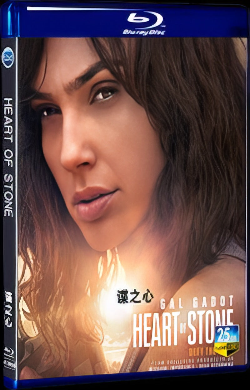 2023 Heart of Stone Movie 1-Disc Box Set for Gift Collection Blu-ray