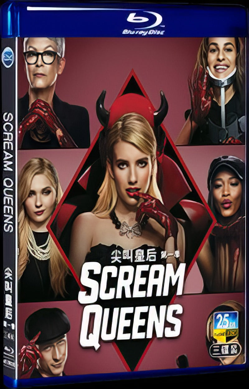 2015 Scream Queens Season 1 Movie 3-Disc Box Set for Gift Collection Blu-ray