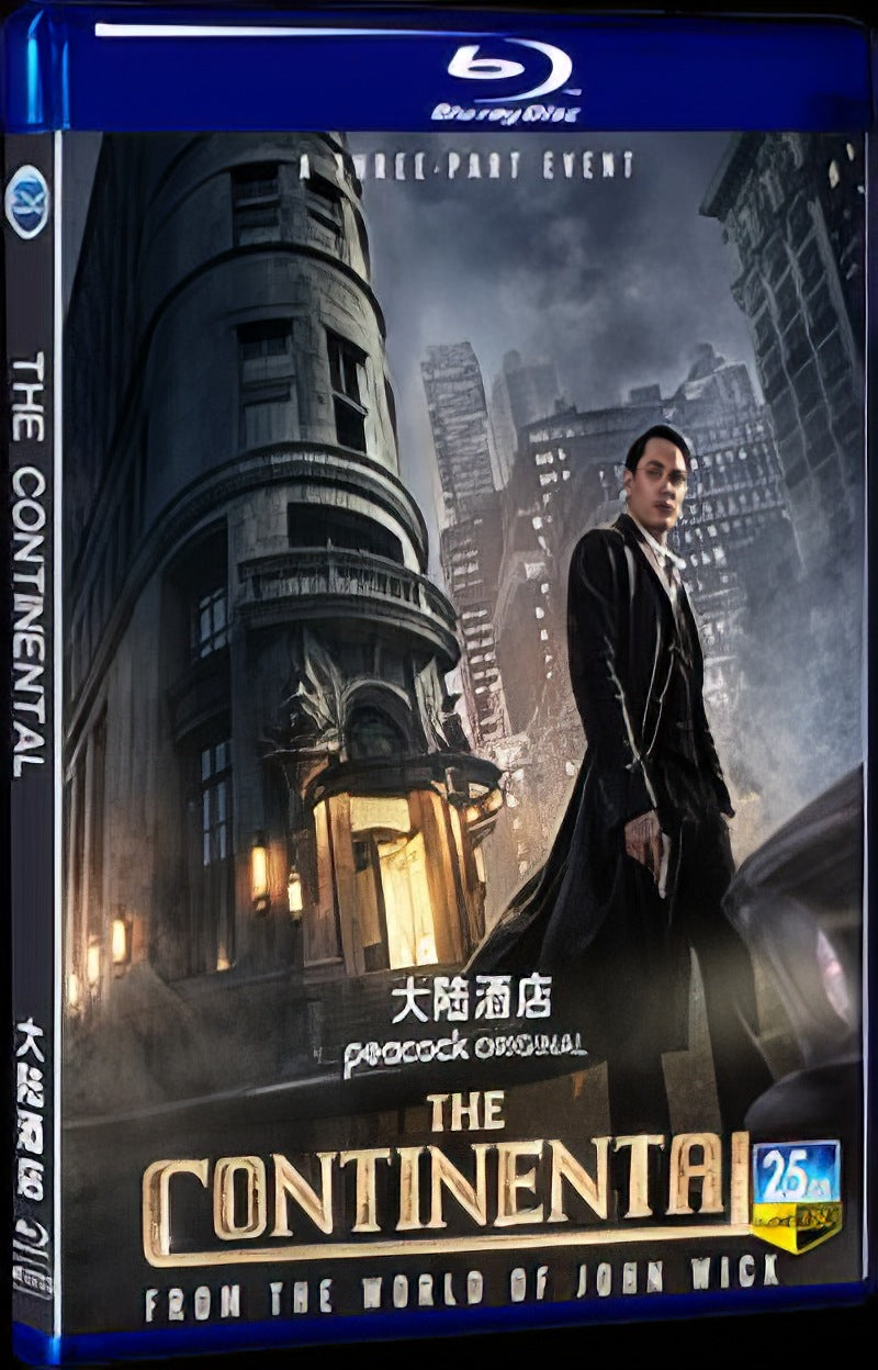 2023 The Continental: From the World of John Wick Movie 1-Disc Box Set for Gift Collection Blu-ray