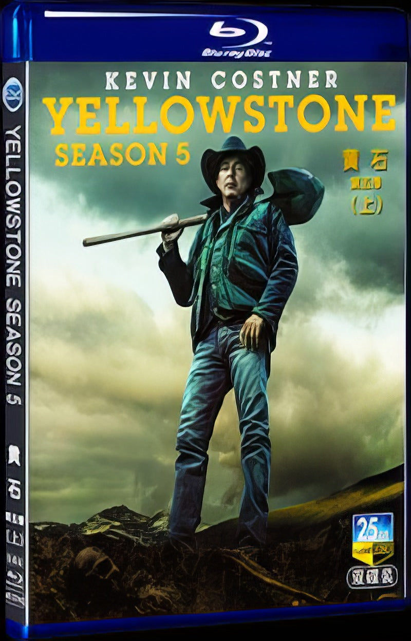 2022 Yellowstone Season 5 Movie 2-Disc Box Set for Gift Collection Blu-ray