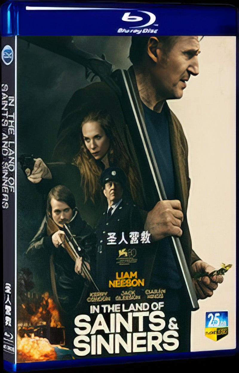 2023 In the Land of Saints and Sinners Movie 1-Disc Box Set for Gift Collection Blu-ray