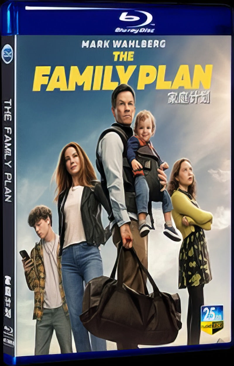2023 The Family Plan Movie 1-Disc Box Set for Gift Collection Blu-ray