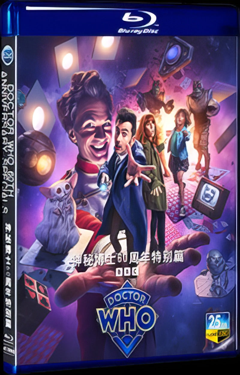 2023 Doctor Who 60th Anniversary Specials Movie 1-Disc Box Set for Gift Collection Blu-ray