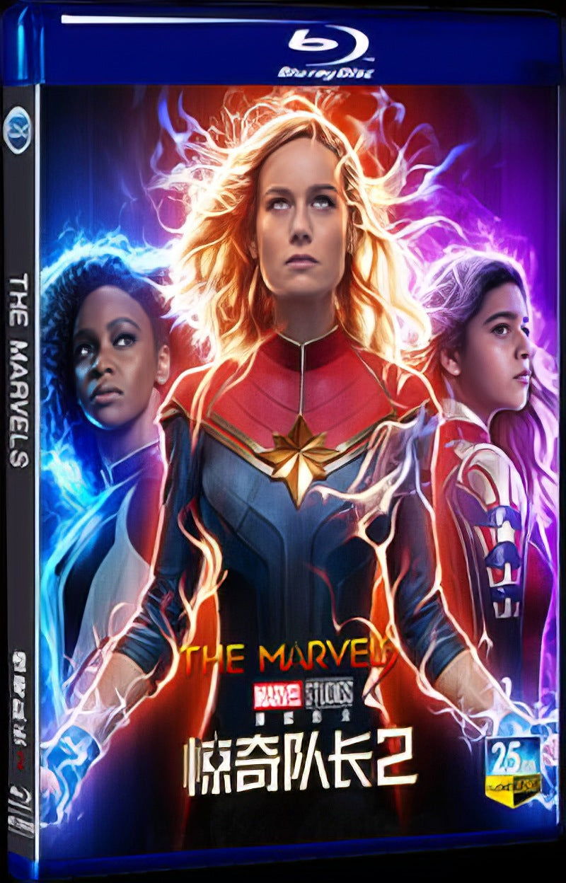 2023 The Marvels Movie 1-Disc Box Set for Gift Collection Blu-ray