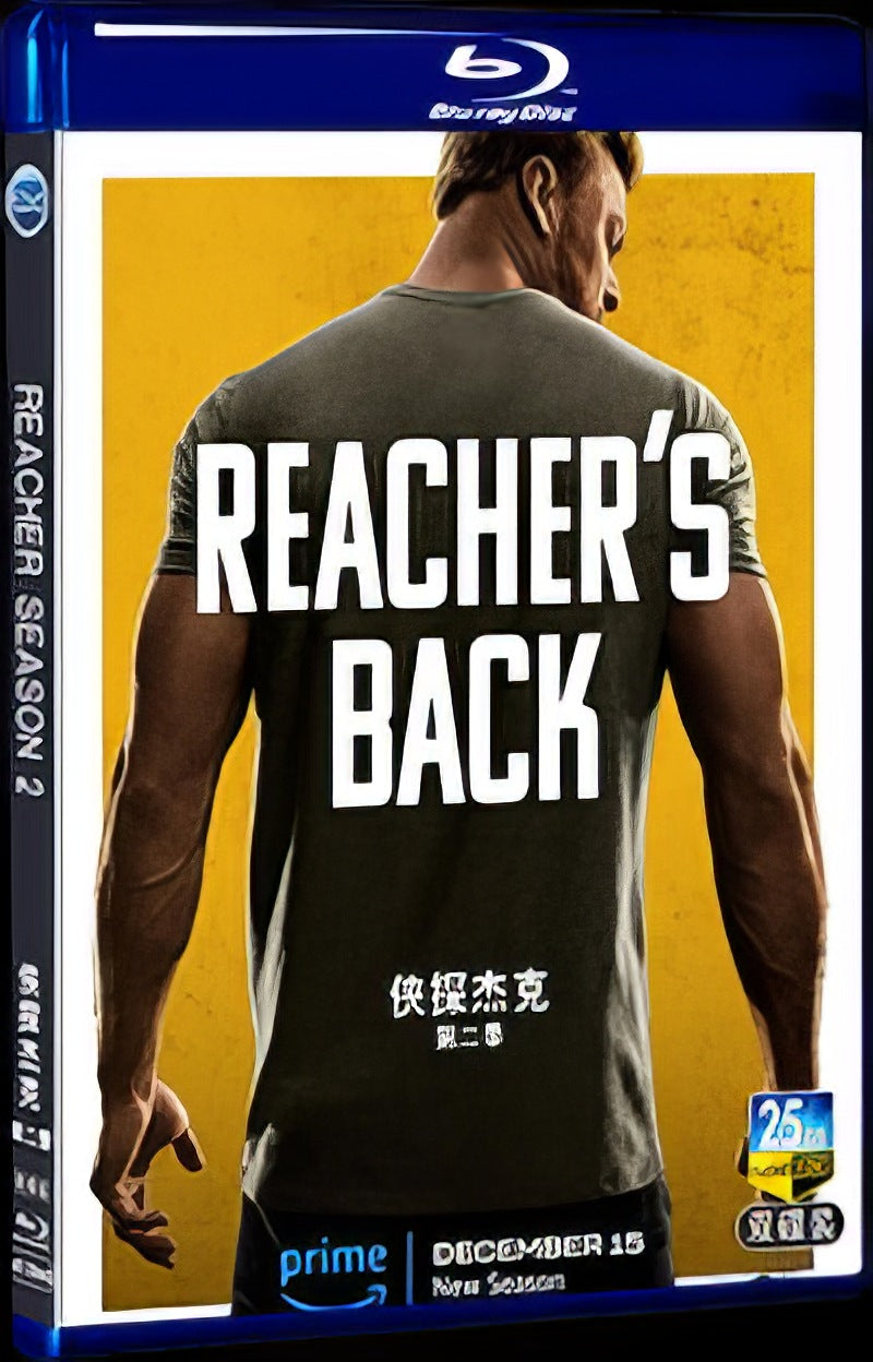 2023 Reacher Season 2 Movie 2-Disc Box Set for Gift Collection Blu-ray