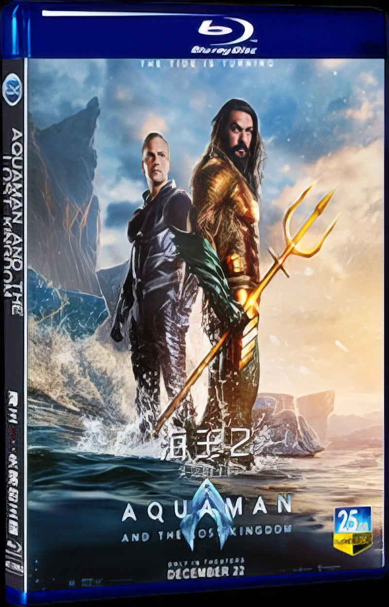 2023 Aquaman and the Lost Kingdom Movie 1-Disc Box Set for Gift Collection Blu-ray