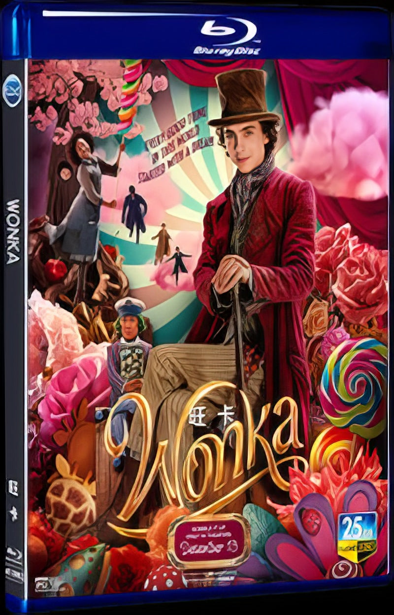 2023 Wonka Movie 1-Disc Box Set for Gift Collection Blu-ray